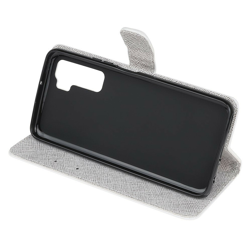 Housse Huawei P40 Lite 5G Papillons Diamants à Lanière Housse Huawei P40 Lite 5G Papillons Diamants à Lanière
