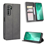 Flip Cover Huawei P40 Lite 5G Effet Cuir Vintage Stylisé Flip Cover Huawei P40 Lite 5G Effet Cuir Vintage Stylisé