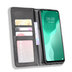 Flip Cover Huawei P40 Lite 5G Effet Cuir Vintage Stylisé Flip Cover Huawei P40 Lite 5G Effet Cuir Vintage Stylisé