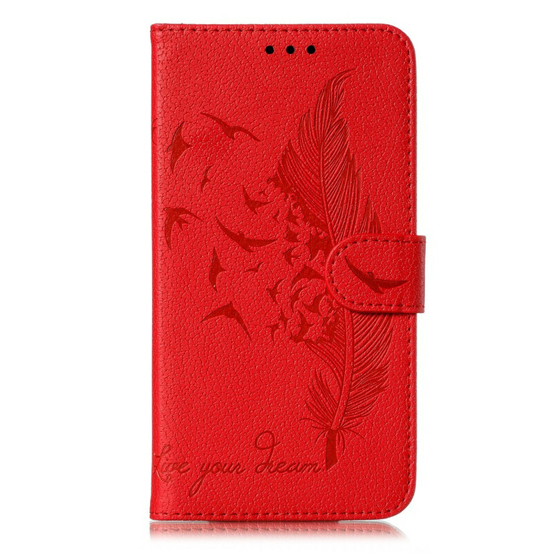 Housse Samsung Galaxy A21s Simili Cuir Live Your Dream