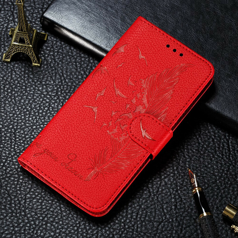 Housse Samsung Galaxy A21s Simili Cuir Live Your Dream