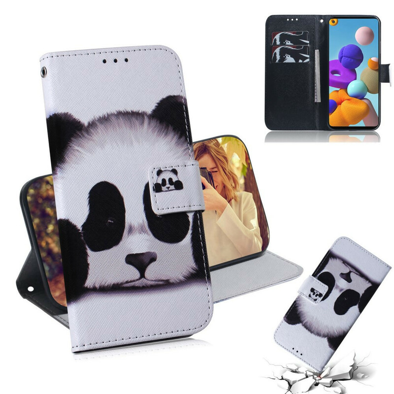 Housse Samsung Galaxy A21s Face de Panda