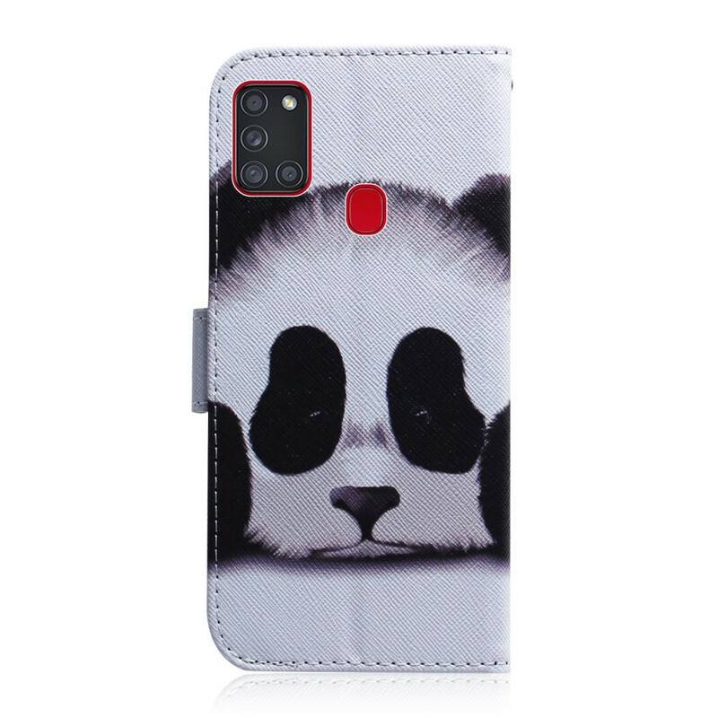 Housse Samsung Galaxy A21s Face de Panda