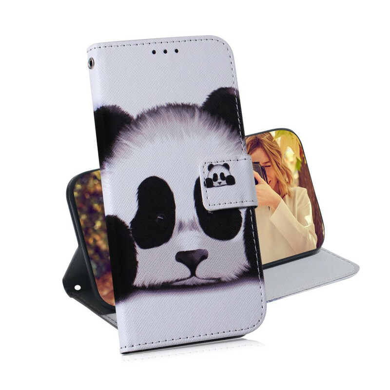 Housse Samsung Galaxy A21s Face de Panda