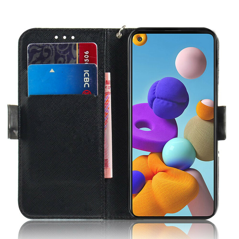 Housse Samsung Galaxy A21s Animaux Safari à Lanière Housse Samsung Galaxy A21s Animaux Safari à Lanière