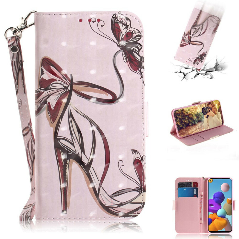 Housse Samsung Galaxy A21s Escarpin à Lanière Housse Samsung Galaxy A21s Escarpin à Lanière