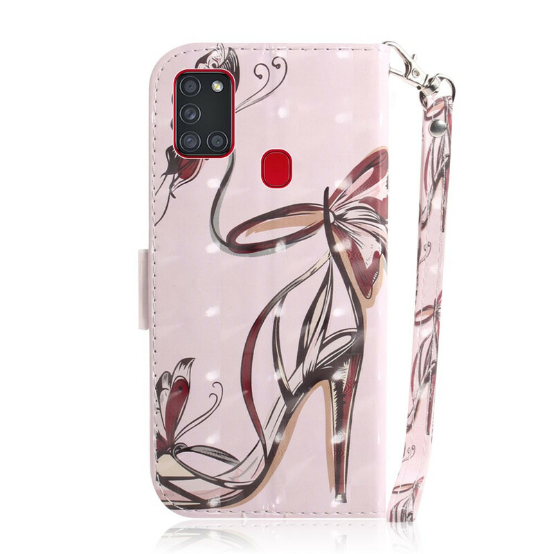 Housse Samsung Galaxy A21s Escarpin à Lanière Housse Samsung Galaxy A21s Escarpin à Lanière