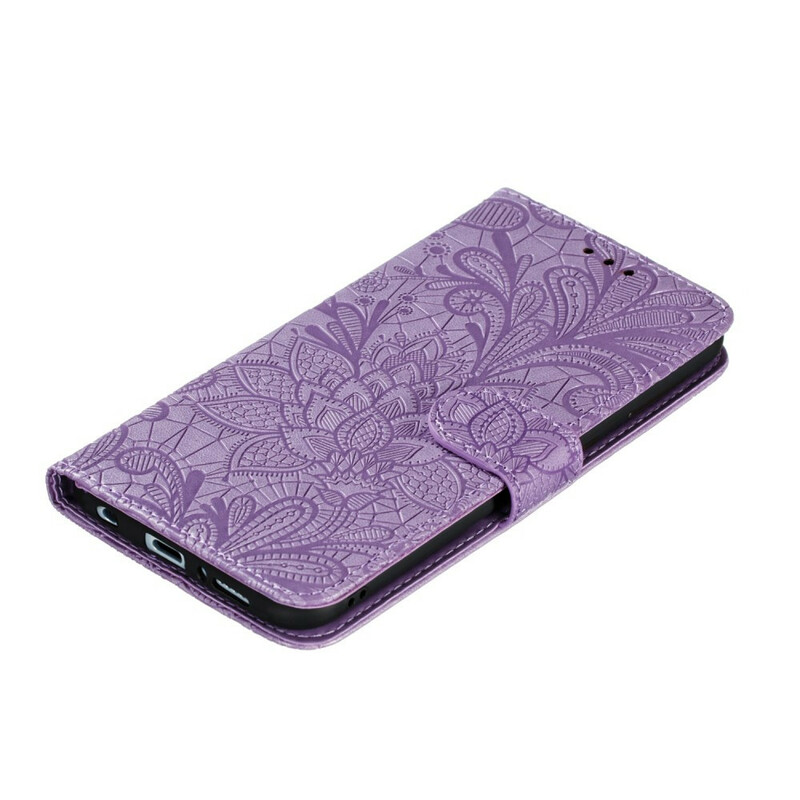 Housse Samsung Galaxy A21s Fleurs Tribales à Lanière Housse Samsung Galaxy A21s Fleurs Tribales à Lanière