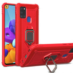 Coque Samsung Galaxy A21s Ring et Fibre Carbone Coque Samsung Galaxy A21s Ring et Fibre Carbone