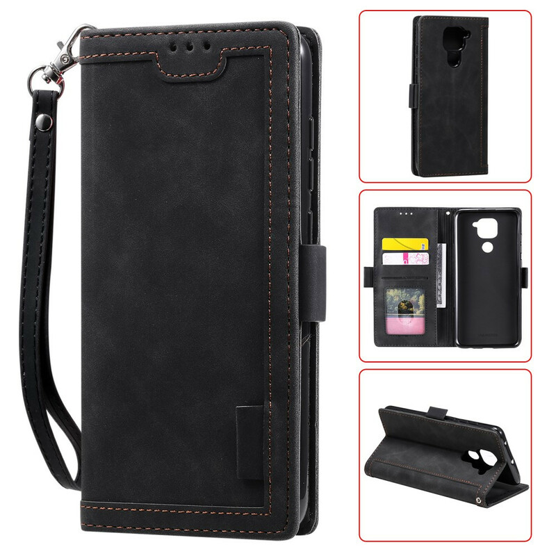 Housse Samsung Galaxy A21s Simili Cuir Bicolore Contours Renforcés Housse Samsung Galaxy A21s Simili Cuir Bicolore Contours Renforcés