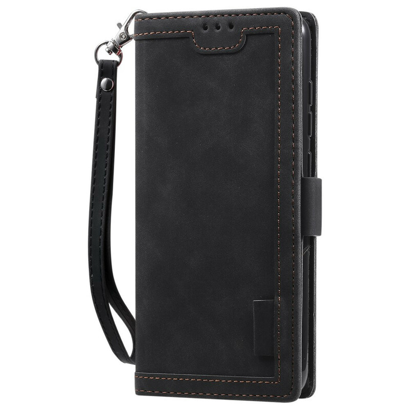 Housse Samsung Galaxy A21s Simili Cuir Bicolore Contours Renforcés Housse Samsung Galaxy A21s Simili Cuir Bicolore Contours Renforcés