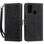 Housse Samsung Galaxy A21s Simili Cuir Bicolore Contours Renforcés Housse Samsung Galaxy A21s Simili Cuir Bicolore Contours Renforcés
