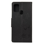 Housse Samsung Galaxy A21s Splendides Papillons à Lanière Housse Samsung Galaxy A21s Splendides Papillons à Lanière