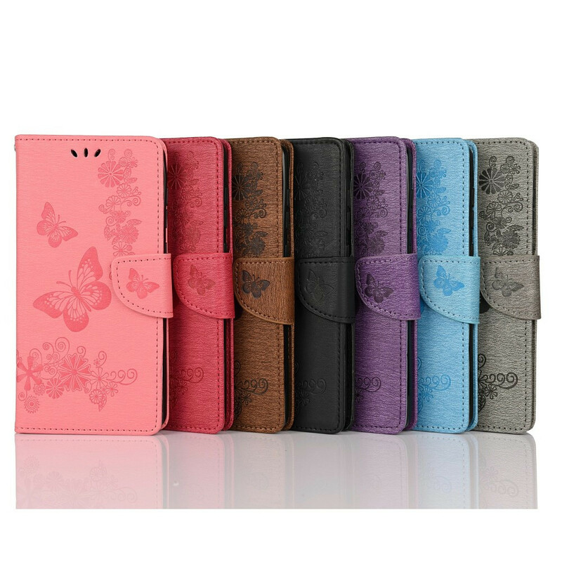 Housse Samsung Galaxy A21s Splendides Papillons à Lanière Housse Samsung Galaxy A21s Splendides Papillons à Lanière