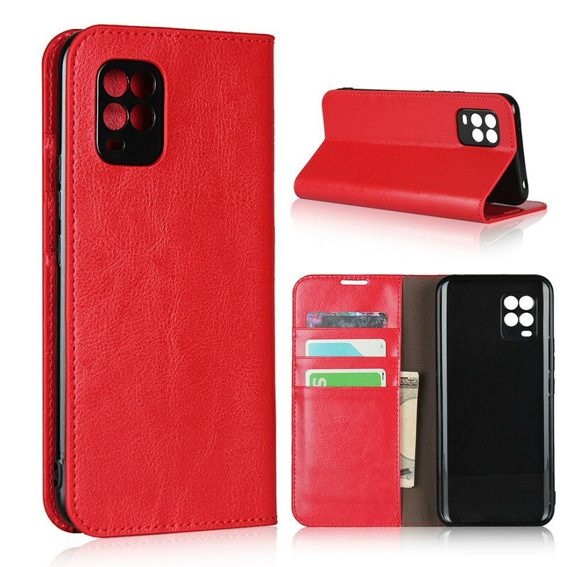 Flip Cover Xiaomi Mi 10 Lite Cuir Véritable Ma Coque