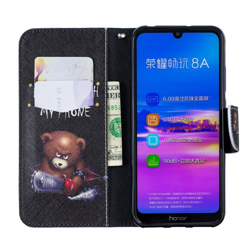 Housse Huawei Honor 8A Ours Dangereux Housse Huawei Honor 8A Ours Dangereux