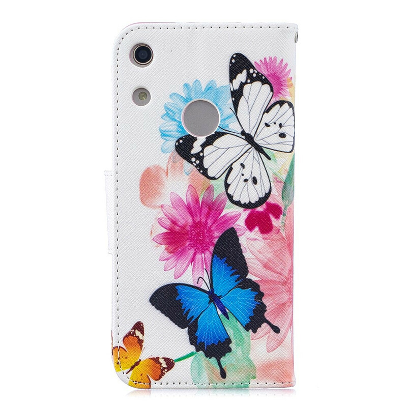 Housse Honor 8A Papillons et Fleurs Peints