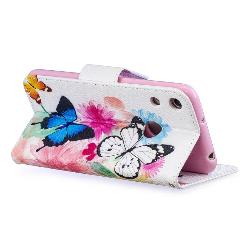 Housse Honor 8A Papillons et Fleurs Peints Housse Honor 8A Papillons et Fleurs Peints