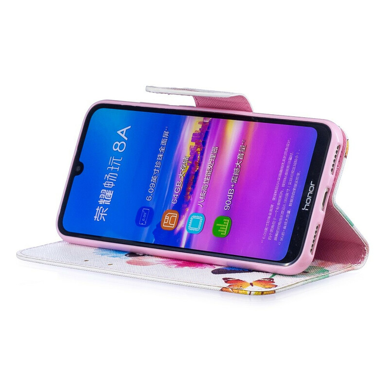 Housse Honor 8A Papillons et Fleurs Peints Housse Honor 8A Papillons et Fleurs Peints