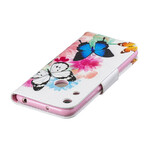 Housse Honor 8A Papillons et Fleurs Peints Housse Honor 8A Papillons et Fleurs Peints