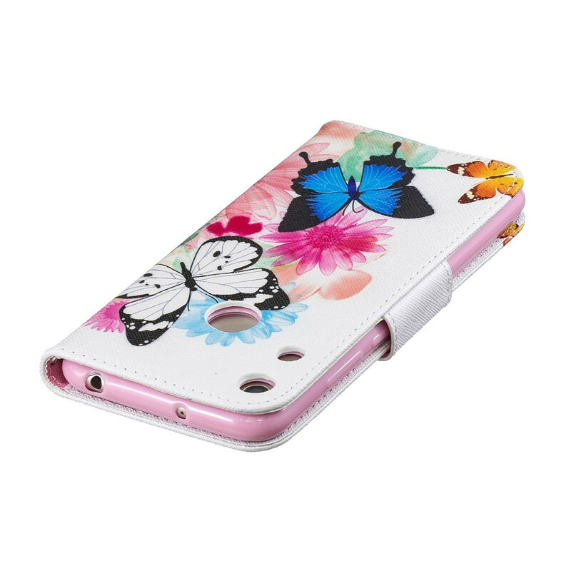 Housse Honor 8A Papillons et Fleurs Peints Housse Honor 8A Papillons et Fleurs Peints