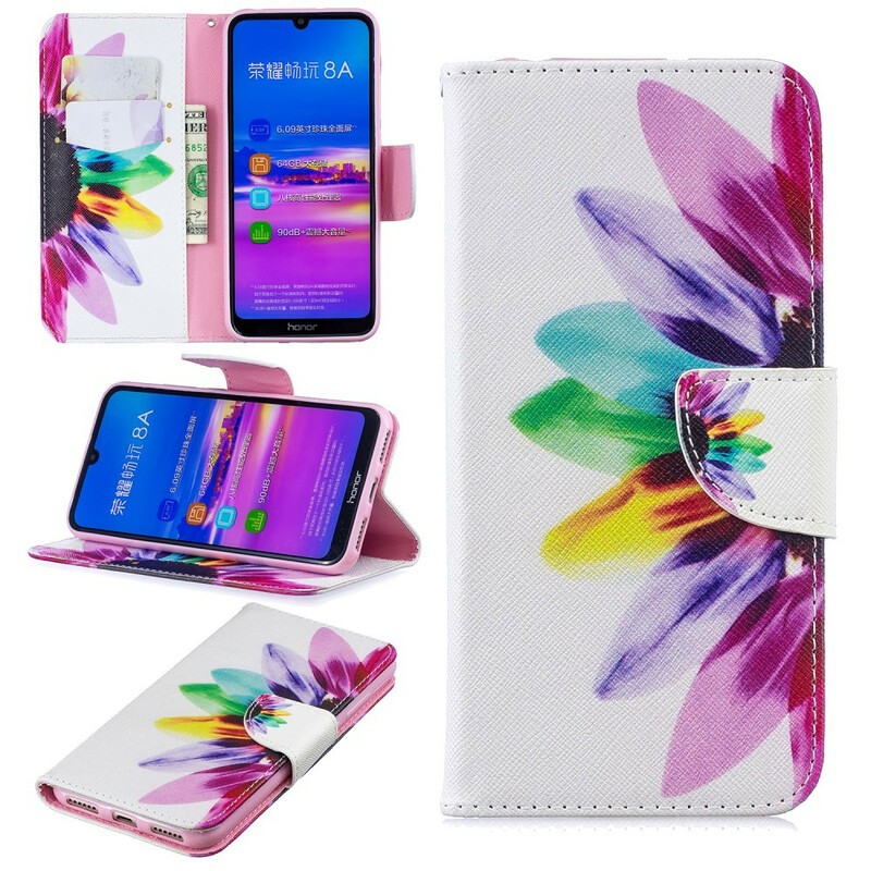 Housse Honor 8A Fleur Aquarelle Housse Honor 8A Fleur Aquarelle