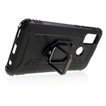 Coque Huawei P Smart 2020 Ring et Fibre Carbone