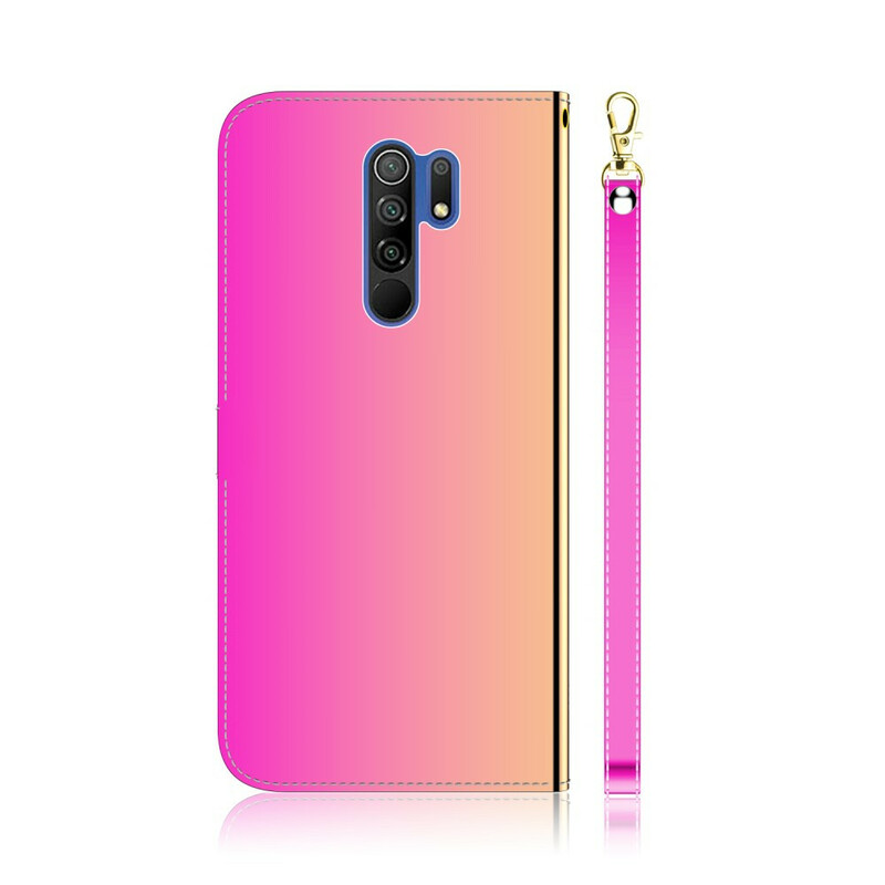 Housse Xiaomi Redmi 9 Simili Cuir Couverture Miroir Housse Xiaomi Redmi 9 Simili Cuir Couverture Miroir