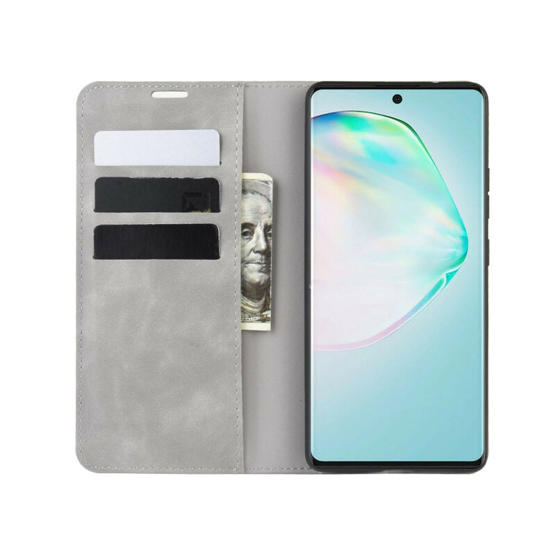Flip Cover Samsung Galaxy S10 Lite Effet Cuir Douceur Flip Cover Samsung Galaxy S10 Lite Effet Cuir Douceur