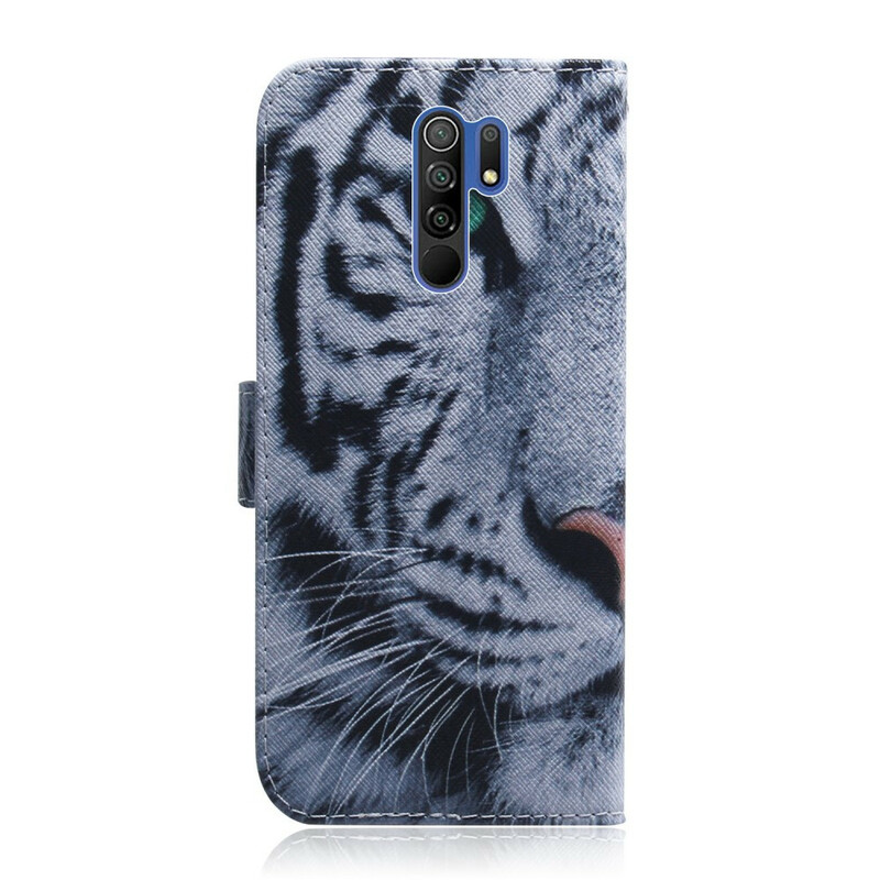 Housse Xiaomi Redmi 9 Face de Tigre