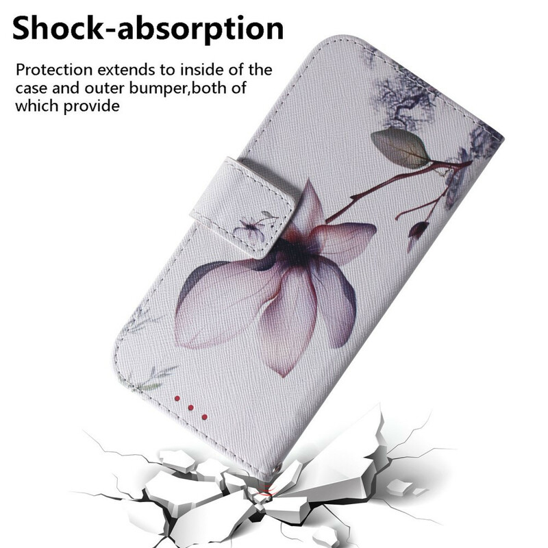 Housse Xiaomi Redmi 9 Fleur Vieux Rose Housse Xiaomi Redmi 9 Fleur Vieux Rose