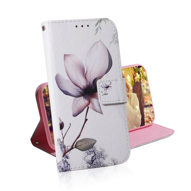 Housse Xiaomi Redmi 9 Fleur Vieux Rose Housse Xiaomi Redmi 9 Fleur Vieux Rose