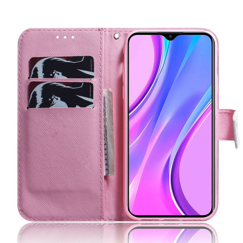 Housse Xiaomi Redmi 9 Fleur Vieux Rose Housse Xiaomi Redmi 9 Fleur Vieux Rose