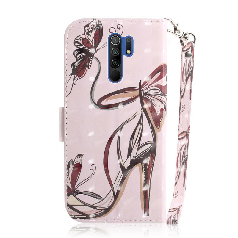 Housse Xiaomi Redmi 9 Escarpin à Lanière Housse Xiaomi Redmi 9 Escarpin à Lanière