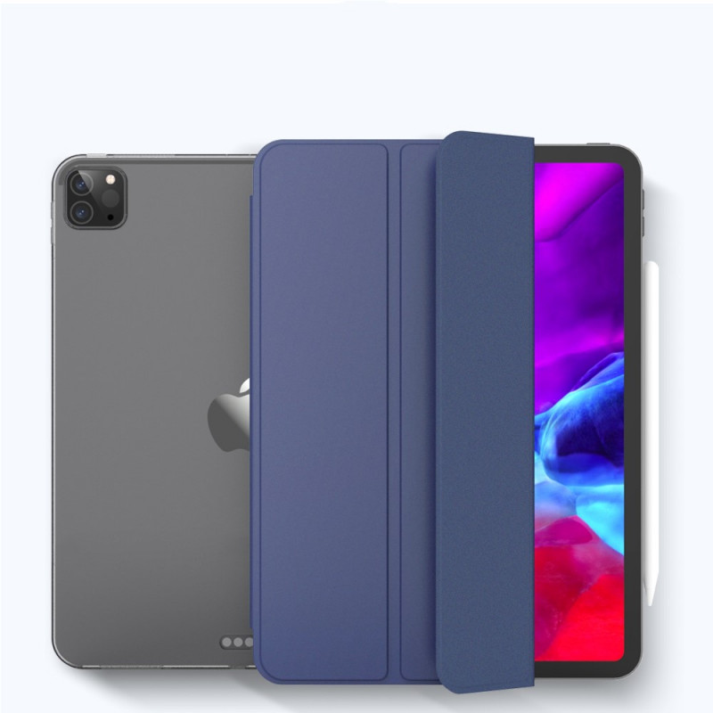 Smart Case iPad Pro 12.9" (2020) Simili Cuir et Transparent