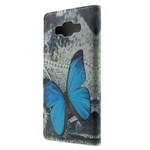 Housse Samsung Galaxy A5 Papillon Bleu