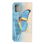 Housse Samsung Galaxy S10 Lite Papillon Bleu et Jaune