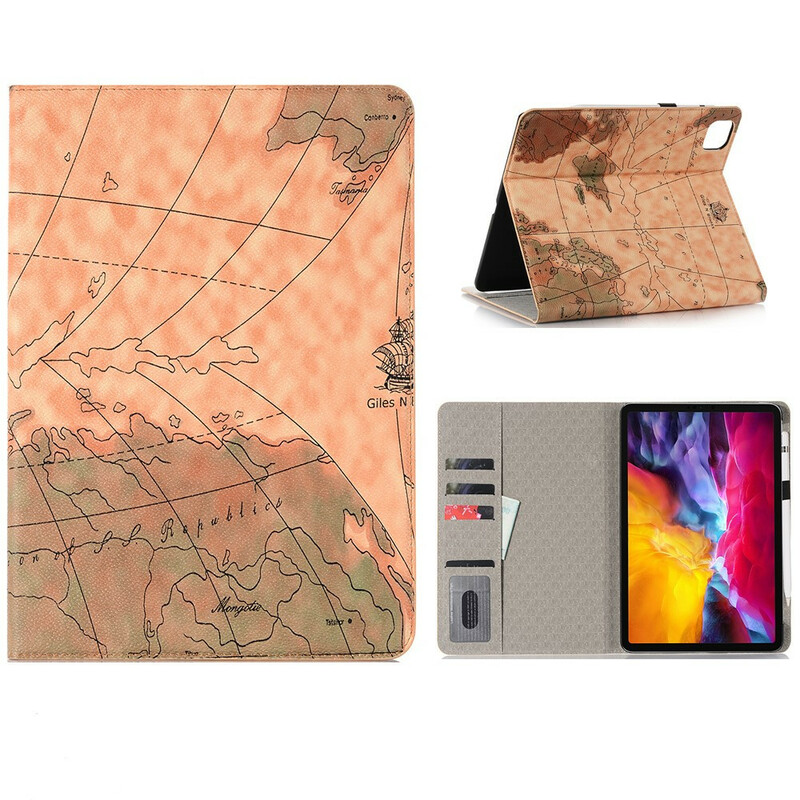 Étui iPad Pro 12.9" (2020) / (2018) Carte Du Monde Étui iPad Pro 12.9" (2020) / (2018) Carte Du Monde