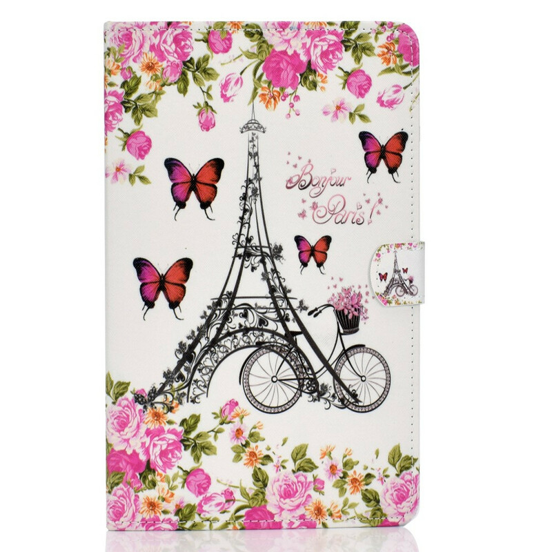 Housse Samsung Galaxy Tab S6 Lite Tour Eiffel Vélo Housse Samsung Galaxy Tab S6 Lite Tour Eiffel Vélo