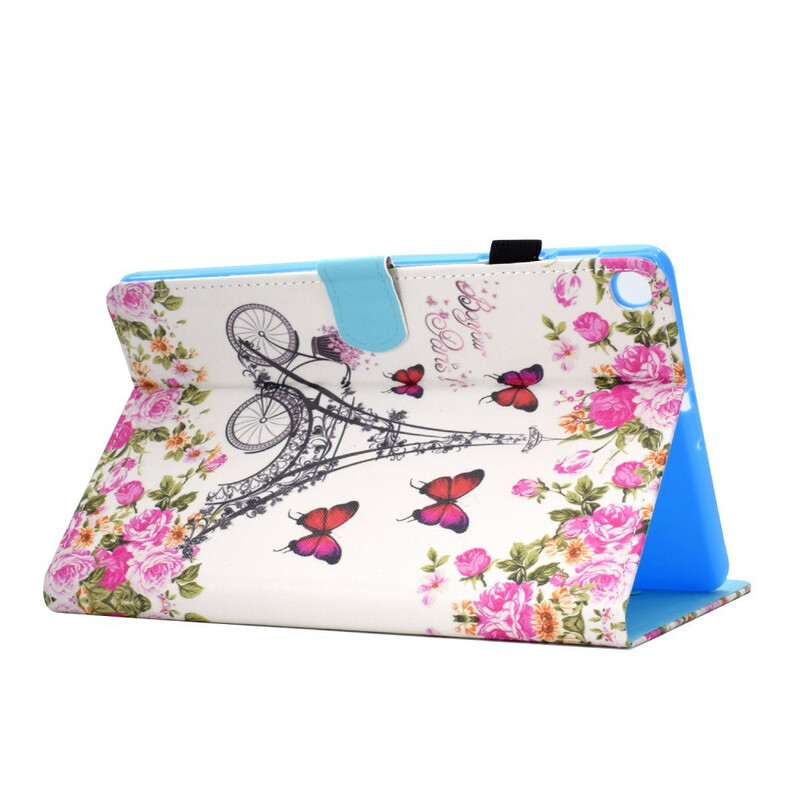 Housse Samsung Galaxy Tab S6 Lite Tour Eiffel Vélo Housse Samsung Galaxy Tab S6 Lite Tour Eiffel Vélo