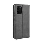 Flip Cover Samsung Galaxy S10 Lite Effet Cuir Vintage Stylisé