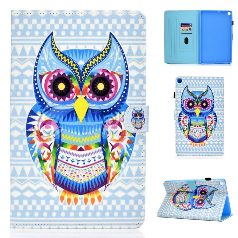 Housse Samsung Galaxy Tab S6 Lite Hibou Tribal