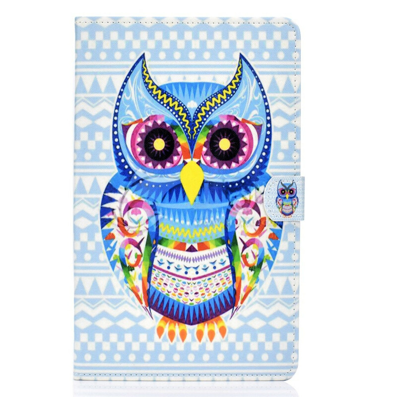 Housse Samsung Galaxy Tab S6 Lite Hibou Tribal