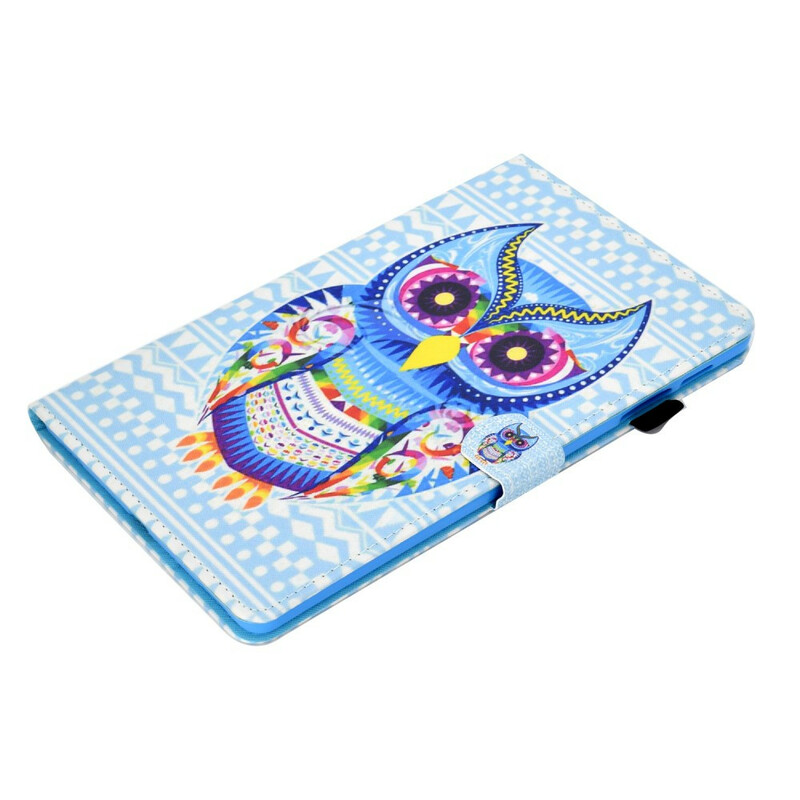 Housse Samsung Galaxy Tab S6 Lite Hibou Tribal Housse Samsung Galaxy Tab S6 Lite Hibou Tribal