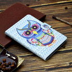 Housse Samsung Galaxy Tab S6 Lite Hibou Tribal