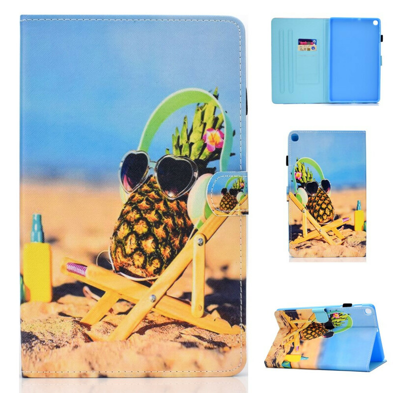 Housse Samsung Galaxy Tab S6 Lite Ananas Plage Housse Samsung Galaxy Tab S6 Lite Ananas Plage