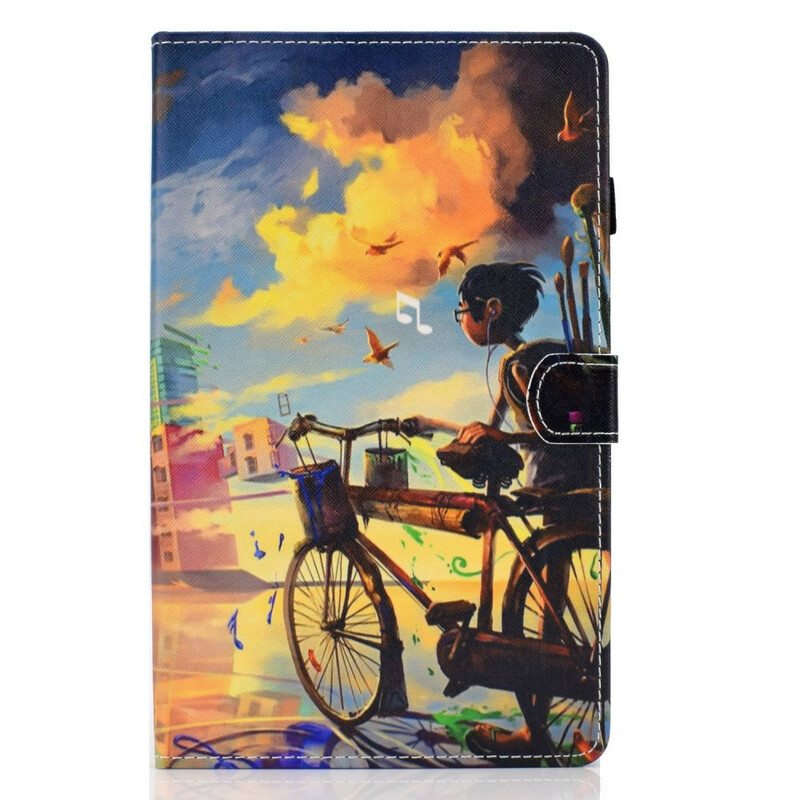 Housse Samsung Galaxy Tab S6 Lite Vélo Art