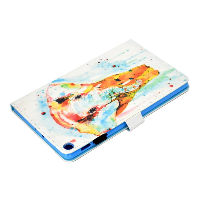 Housse Samsung Galaxy Tab S6 Lite Éléphant Aquarelle