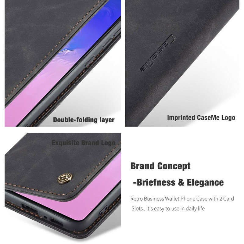 Flip Cover Samsung Galaxy S10 Lite CASEME Simili Cuir Flip Cover Samsung Galaxy S10 Lite CASEME Simili Cuir