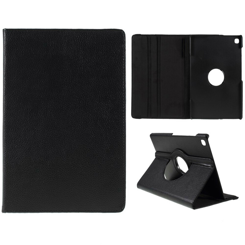 Housse Samsung Galaxy Tab S6 Lite Rotative à 360° Simili Cuir Litchi Housse Samsung Galaxy Tab S6 Lite Rotative à 360° Simili Cuir Litchi